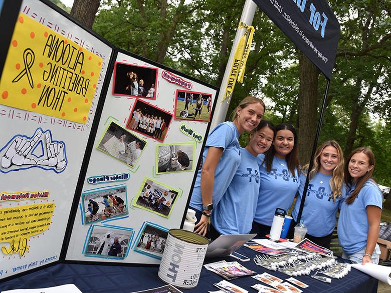 Altoona Benefitting THON table at the involvement fair